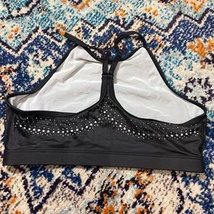 Victoria Secret Sport womens sports bra, high neck, laser cutout detailing